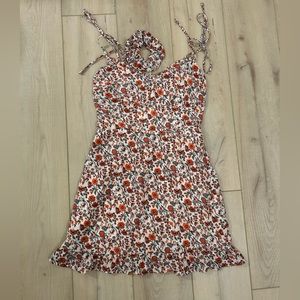 Abercrombie & Fitch | mini floral dress with matching scrunchie